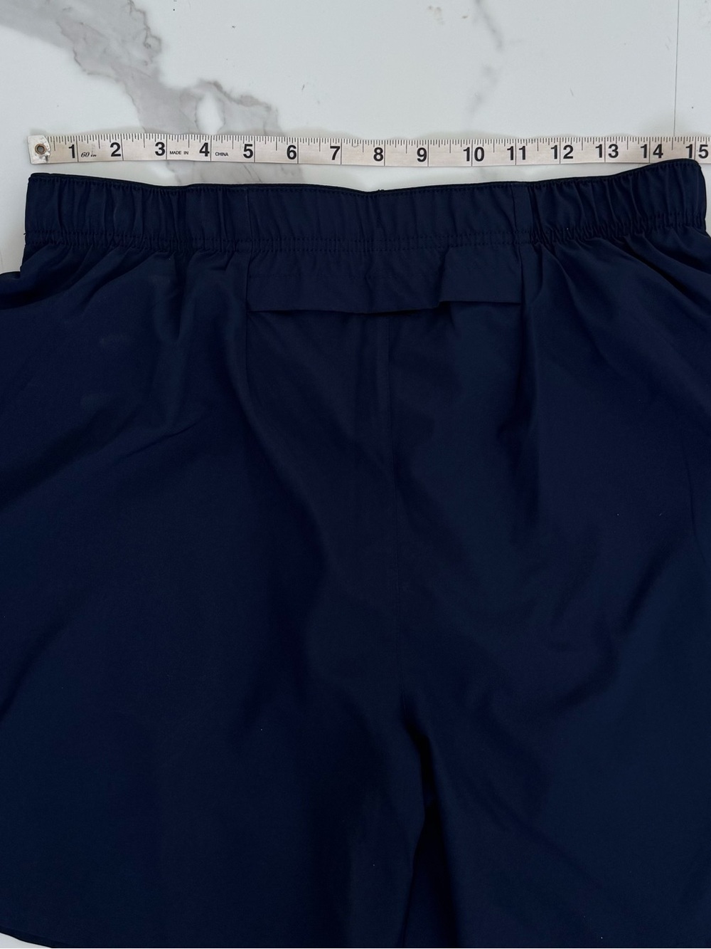 Nike Dri-FIT Navy Running Training Shorts Men’s Medium Athletic Gym Activewear - Picture 9 of 10